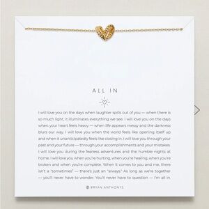 Bryan Anthonys Gold Heart Necklace